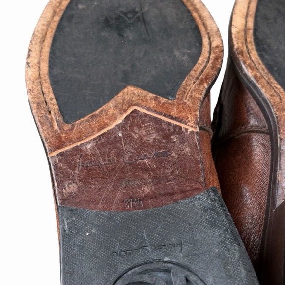 Franco Cuadra Shoes Mens Size 27.5 Brown Leather Loafers Slip‎ On Shoes main image 8